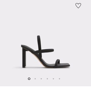 Aldo black heels worn once 7.5